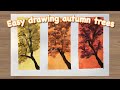 Easy Autumn Mini Paintings | NadaArts