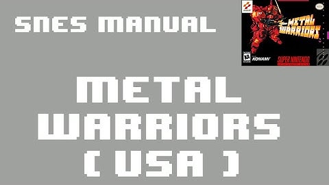 [SNES Manual] Metal Warriors (USA) Animated Game Manual - for Super Nintendo / Famicom