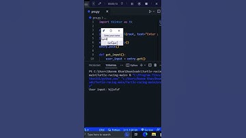 Python Tutorial: Get User Input and Display It in Tkinter #youtubeshorts #short