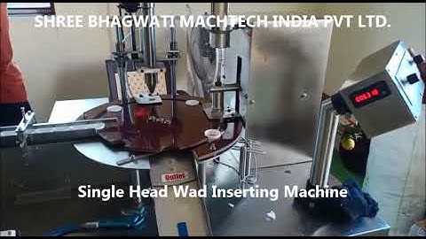 Single Head Automatic Cap Lining Machine, Wad Inserting Machine Cap Elevator