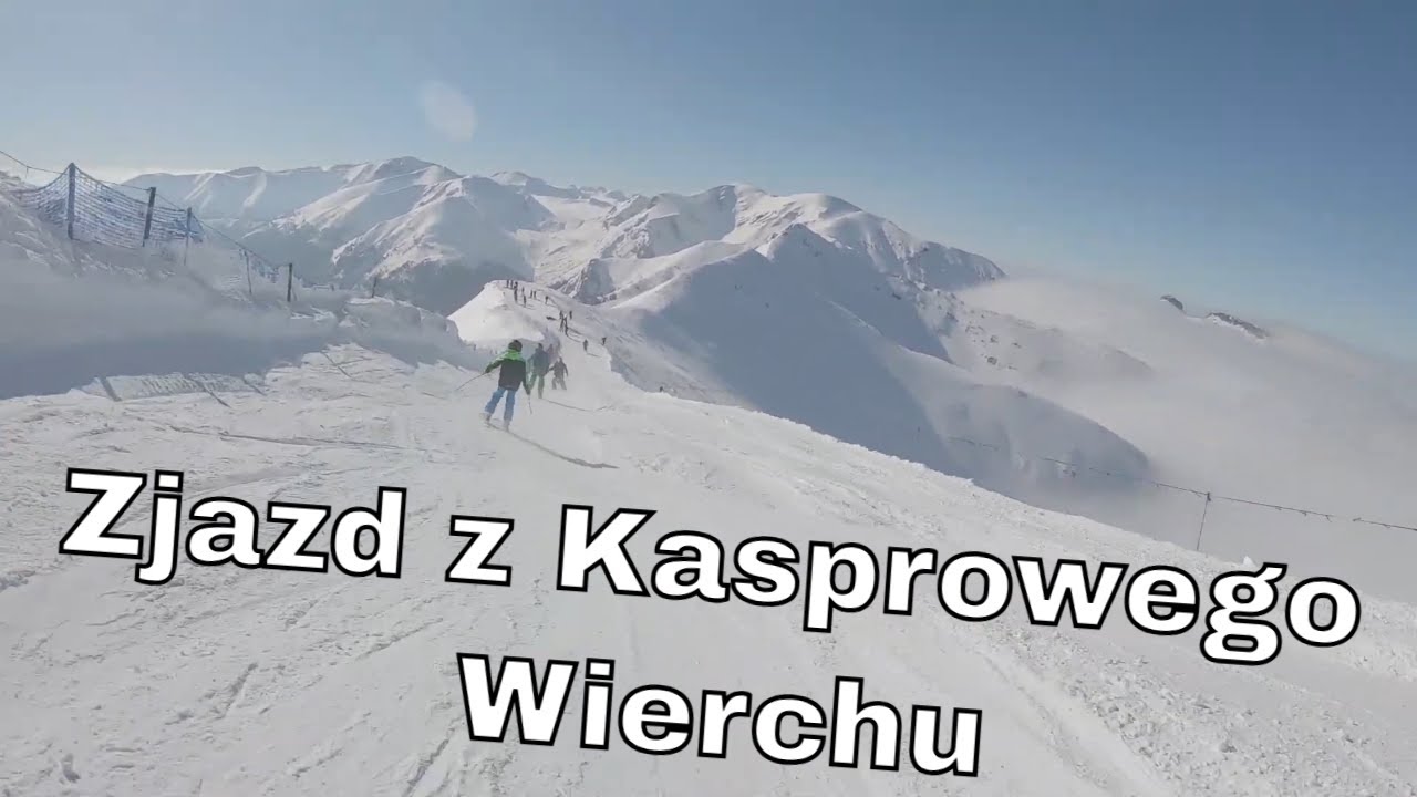 Zjazd z Kasprowego Wierchu do Kuznić - stoki, narty