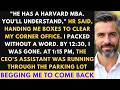 They Insisted The Harvard MBA Deserved My Office - I Walked Out That Same Hour.