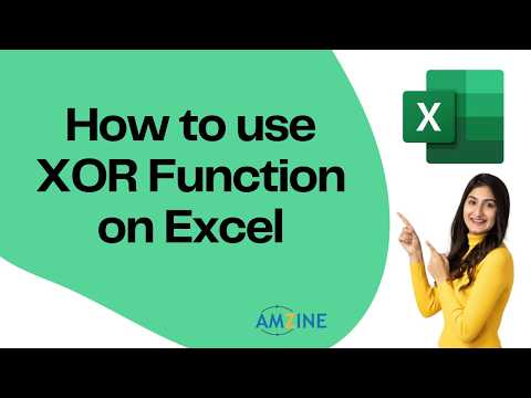 How to use XOR function in Data on Excel. #Spreadsheet #MSOffice #Office #AmzineInstitute
