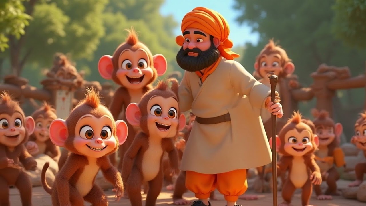 Monkey and the Wobbly Bridge | Moral Story in Hindi For Kids