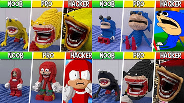 LEGO ALL NEW Characters & ALL NEW Forms in Shin Sonic Tapes (COLLECTION #1) : Noob, Pro, HACKER!