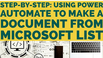 How to Create & Email PDF Document Using Power Automate from Microsoft List Entry on Sharepoint Demo