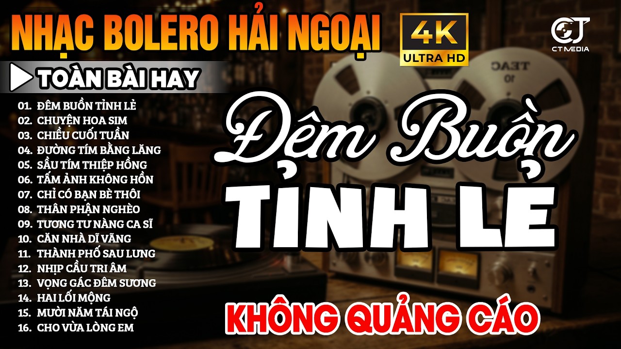 Ca Nhạc Trữ Tình Bolero KHÔNG QUẢNG CÁO Hay Nhất 2026 - LK Nhạc Vàng Xưa Hải Ngoại, Ru Ngủ Về Đêm