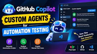 GitHub Copilot Custom Agents for Automation Testing | Playwright AI Agents in VS Code