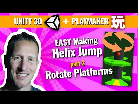 Unity 3D Playmaker Creating Helix Jump - EASY Turn Platform