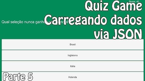 Tutorial Unity | Quiz Game | Parte 5: Carregando dados via JSON