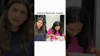 Fatima k room per chappa #iqrakanwal #fatimafaisal #rabiafaisal #iqreeb #areeb