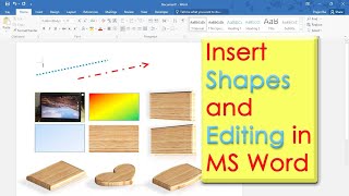 Insert Shapes and Editing in MS Word 2016
