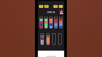 Water Sort Puzzle Level 33 Walkthrough #shorts #watersortpuzzle