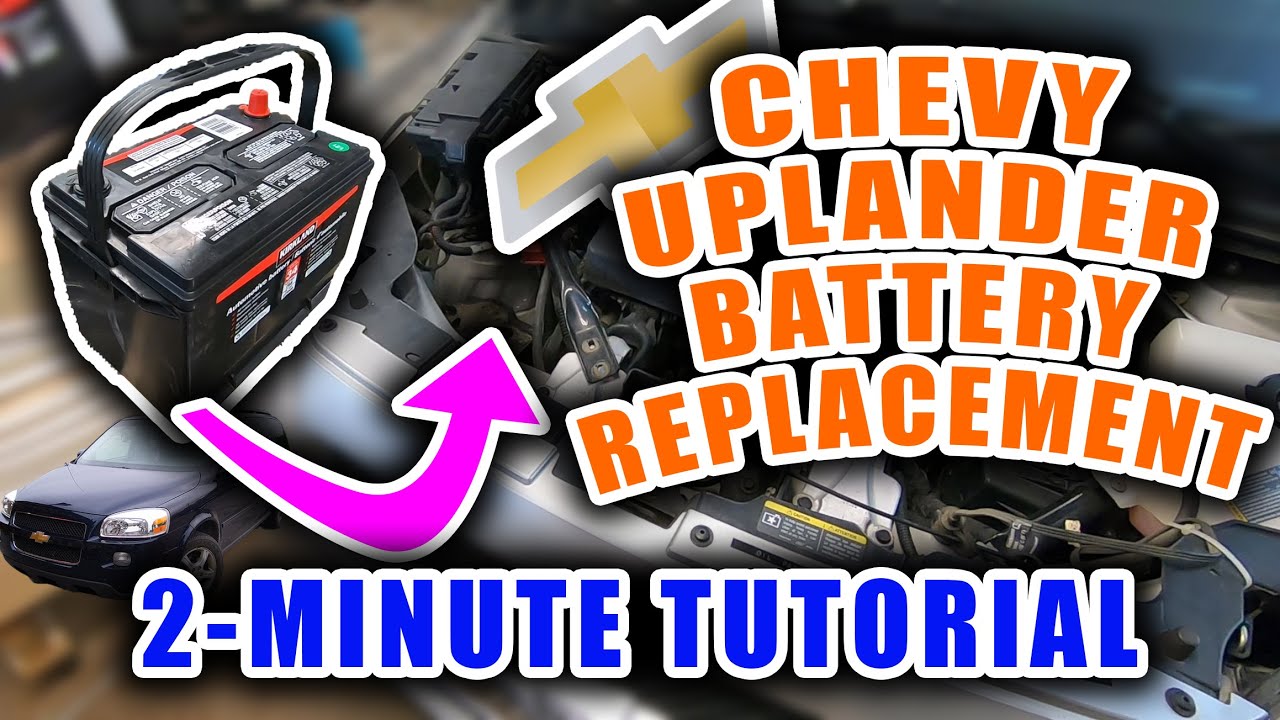 Chevy Uplander Battery Replacement | 2-Minute Tutorial - YouTube
