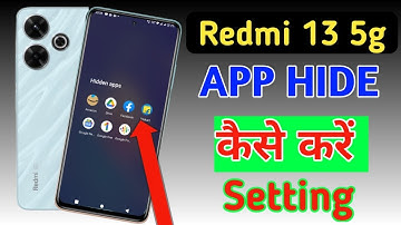 Redmi 13 5G me app hide kaise kare/hide apps in Redmi 13 5G /Redmi hide setting