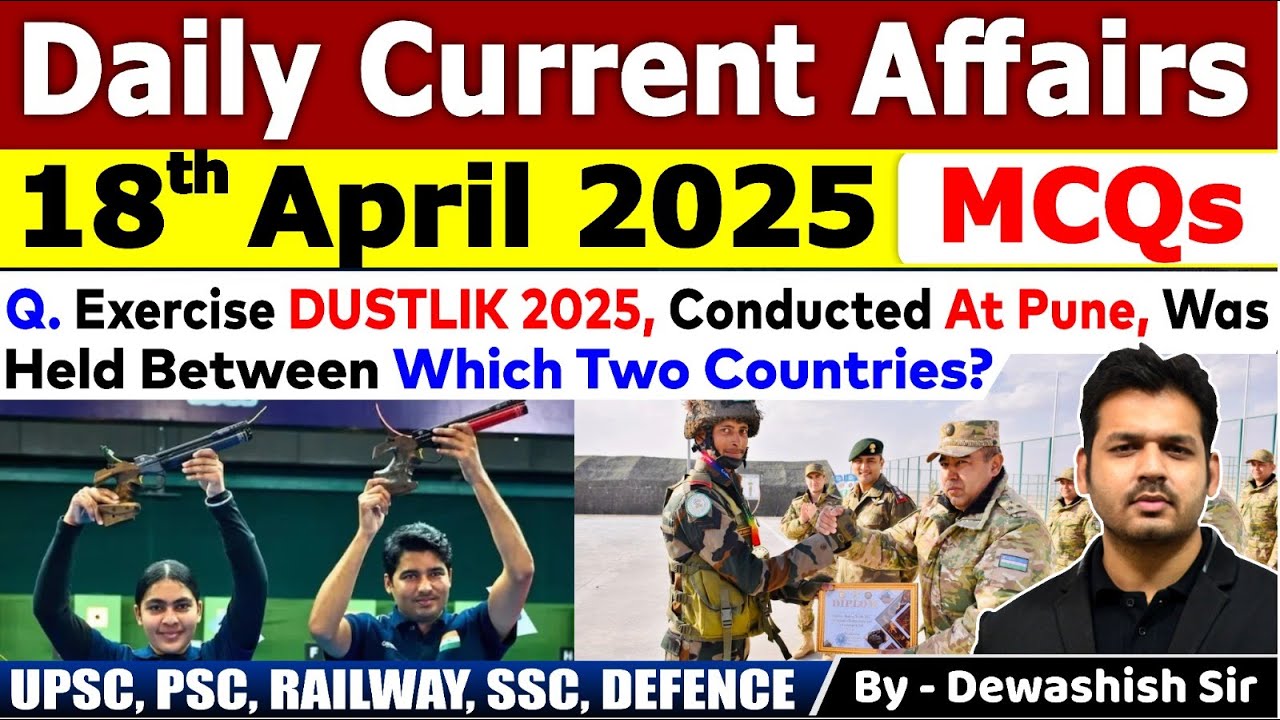 18th April 2025 | April Daily Current Affairs | Current Affairs 2025 ...