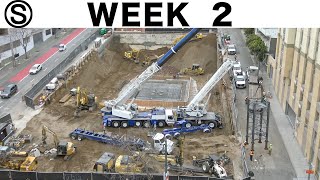 Oneweek construction timelapse with closeups: Week 2 of the Ⓢseries