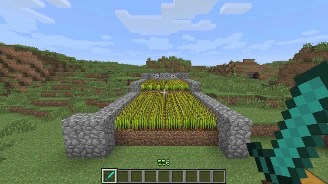 How To Make Minecraft Automatic Farm Minecraft - Automatic Wheat Farm Tutorial - YouTube
