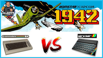 1942  ARCADE By CAPCOM Home Computer Conversion Sinclair Spectrum VS Commodore 64 Comparison