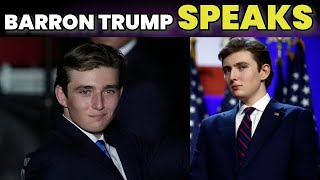Barron Trump SPEAKS for the First Time on Camera