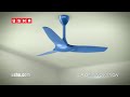Usha heleous 1220mm premium bldc ceiling fan with rust free abs blades and rf remote imperial blue