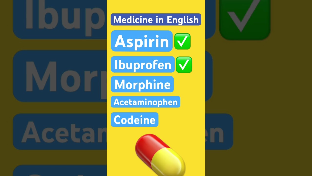 Medicine Pronunciation & Spelling