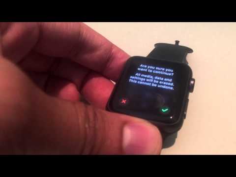 Resetting an Apple Watch