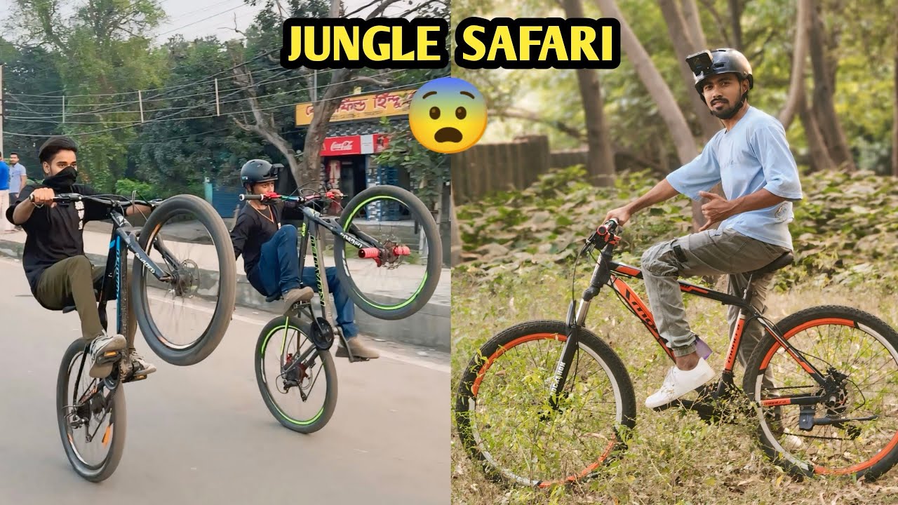Jungle safari on MTB 😳 yeh kha fass gaye aaj