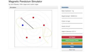 Magnetic Pendulum Simulator - McGill Physics Hackathon 2016
