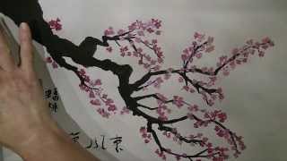 blossom cherry painting brush