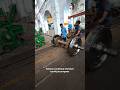 Railway workshop wheelset turning in progress | #safety #railway #wheels #railwayworkshop