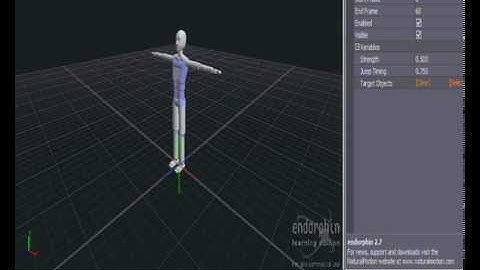 Endorphin Tutorial - How to create behaviour events.