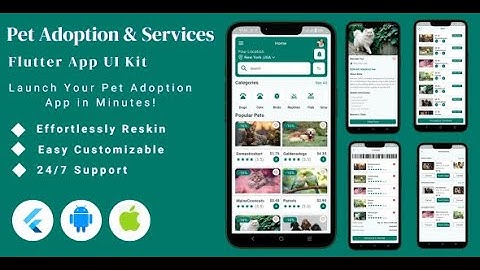 Pet Care App Flutter | Pet Adoption App Flutter | Pet App Flutter | Pet Services App Flutter