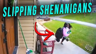 Lady Tripped and Fell While Heading to the House but Saved Her Drink
