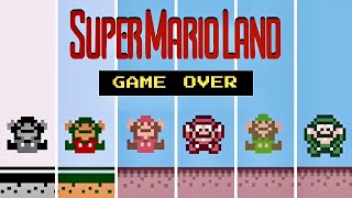 Evolution of Super Mario Land GAME OVER Screens screenshot 5