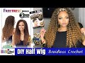 DIY Half Wig in 30 Mins| Braidless Crochet NEW Freetress 3x Series Summer Deep | Braid School Ep. 62