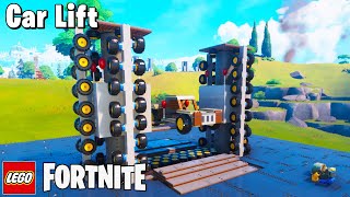 "Working Car Lift" How To Build in LEGO Fortnite screenshot 4