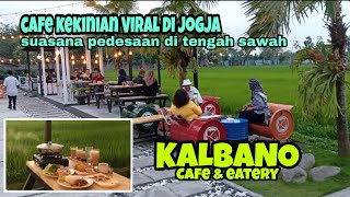 KOLBANO CAFE VIRAL KEKINIAN di tengah sawah, suasana pedesaan