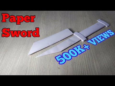 How to Make a Paper Sword - Paper Sword