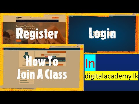 How To Register | Login | Join a class in digitalacademy.lk