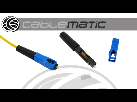 Cómo instalar un conector rápido fibra óptica SC/PC SM 9/125um distribuido por CABLEMATIC ®