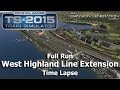 West Highland Line Extension Full Run - Time Lapse - Train Simulator 2015