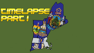 New England - Minecraft US State Flag Map [Part 1]