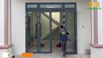Cửa nhôm Xingfa hệ 55 4 cánh mở quay tại CDoor