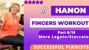 🤓Ultimate “101” Technique Exercises Part 6/10 No Ads Rhythms Staccato best How to play HANON