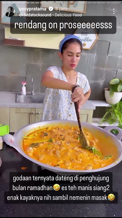 Ussy Andhika Masak Rendang #food #shortsviral
