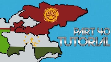 Tajikistan & Kyrgyzstan - World Flag Map Tutorial [Part 40] [Minecraft]