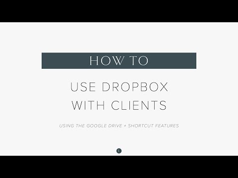 How to setup Dropbox to use with clients