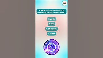Which company developed the first commercially available computer mouse❔ #gk #quiz