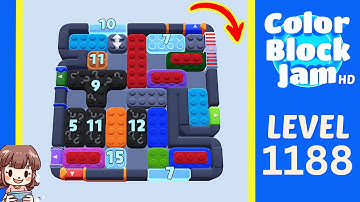 Color Block Jam Level 1188 Solution Walkthrough